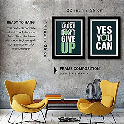 Motivational Framed Posters for Decor