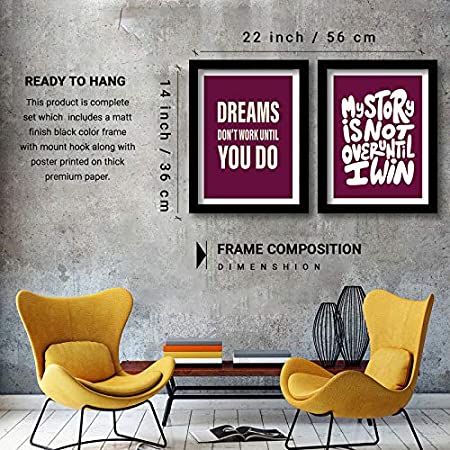 Motivational Wall Frames Posters Paintings