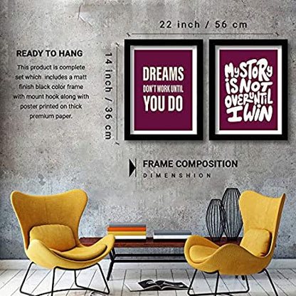 Motivational Wall Frames Posters Paintings