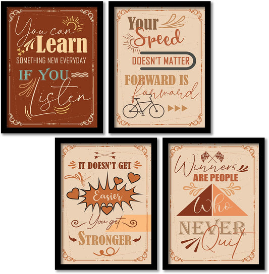 Motivational Quotes Framed Posters