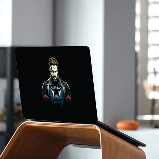 Captain America Theme Laptop Skin for All laptops - 14-15.6 inch Bubble Free/Residue Free Premium Laptop Skin