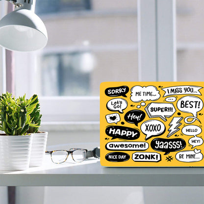 Doodle Bubble Style Laptop Skin for All laptops - 14-15.6 inch Bubble Free/Residue Free Premium Laptop Skin