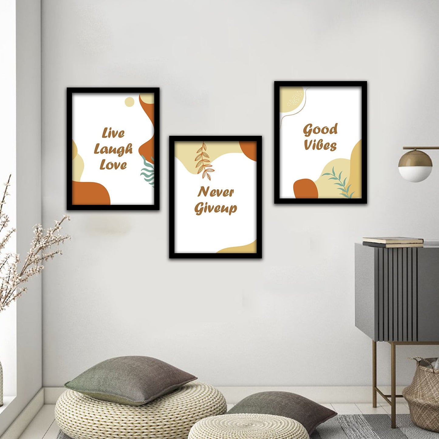 Motivational Wall Frames Posters Paintings For office study Room Home Decoration ( set of 3 )