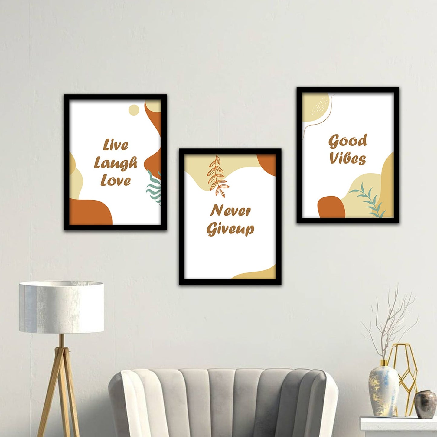 Motivational Wall Frames Posters Paintings For office study Room Home Decoration ( set of 3 )